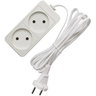 Удлинитель 2гнезда  3м без заземления ШВВП 1300Вт 2x0.75мм² Союз (60)