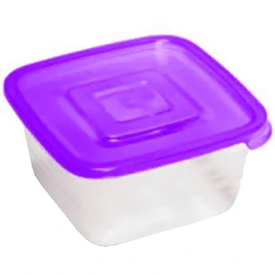 Контейнер пластиковый пищевой Унико 0,45л квадратный _4