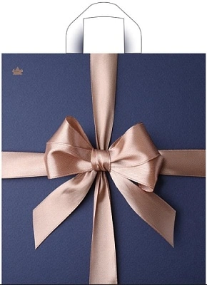 Пакет ПЭ с петлевой ручкой 38х42+6см (37) ПНД (Бант Мокко) Тико (х50/300)