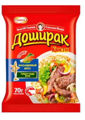 Блюдо б/п Доширак Квисти лапша 70г*36 вкус говядина