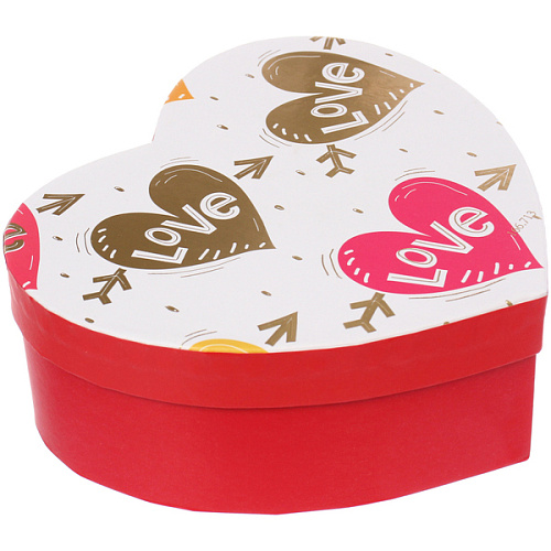 Коробка  подарочная "LOVE" 16*14*6 см, Микс