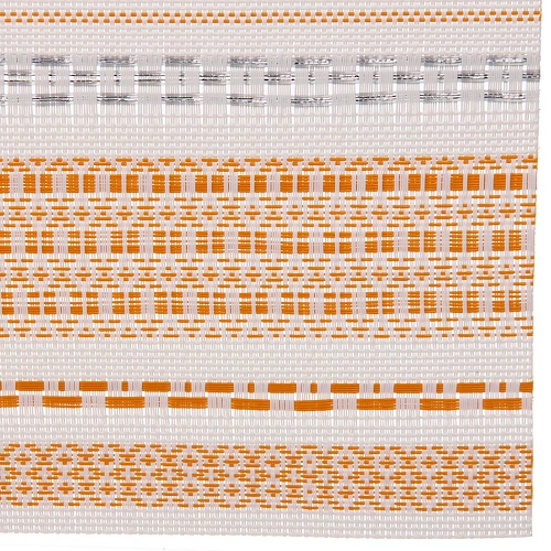 Салфетка на стол 4530см плетеная Полосы оранжевый_3