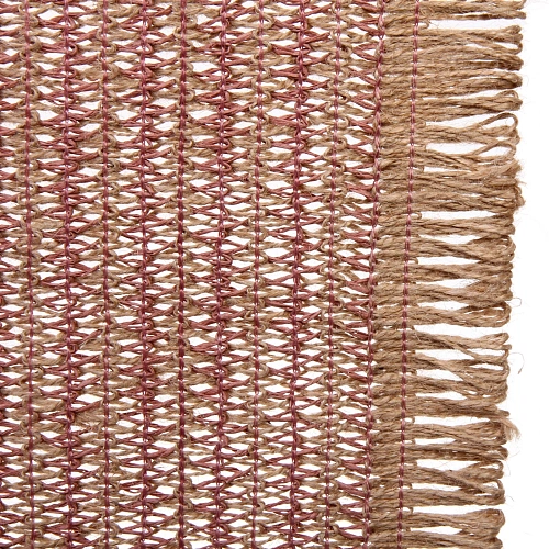 Салфетка на стол 3045см Бохо плетеная розовая_3