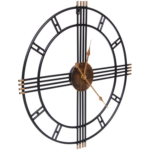 Часы настенные LOFT HOME  50см, черные _3