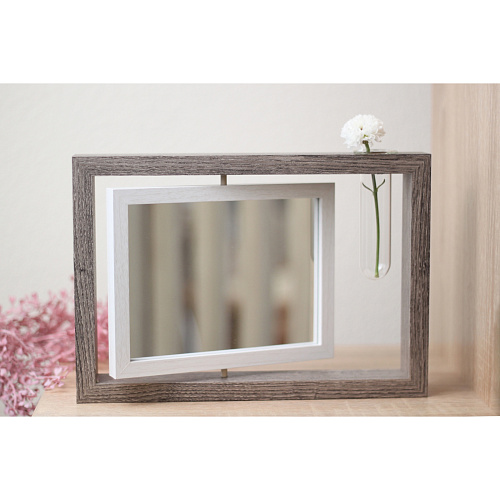 Фоторамка 1318см вращающаяся с колбой, серая_3