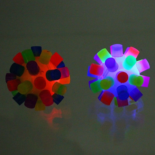 Мяч 6 см Яркое веселье попрыгун, с подсветкой_5