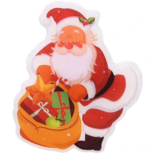 Сувенир с подсветкой Дед Мороз с подарком 108 см_4
