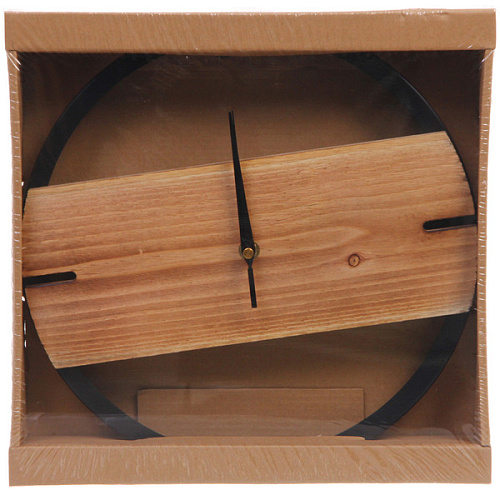 Часы настенные LOFT HOME  30см, дерево_6