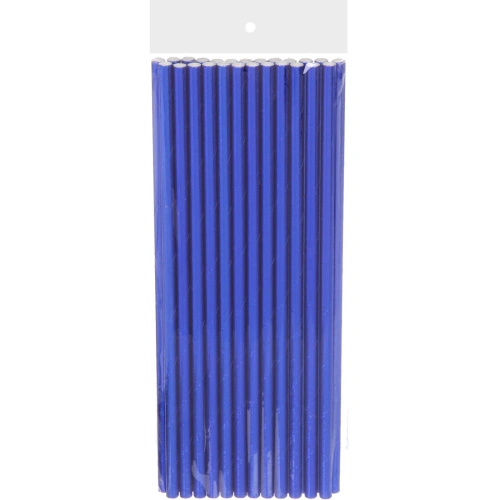 Трубочка для коктейля "Волшебство" 19,5 см d-6 мм (набор 25 шт), Синий
