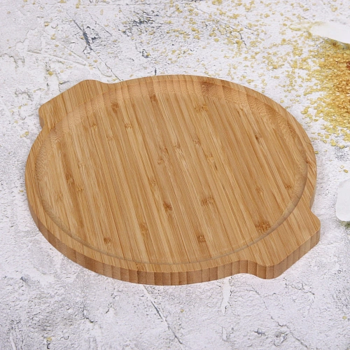 Поднос бамбуковый для подачи блюд SHEF 28см_4