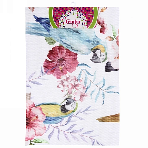 Салфетка на стол 4530см плетеная Попугаи_4