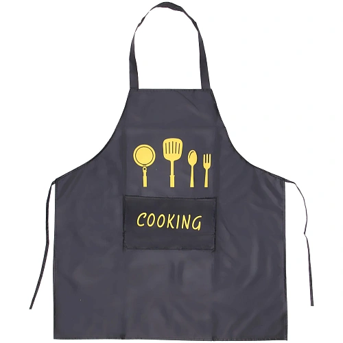 Фартук "COOKING", 66*71 см, цвет черный