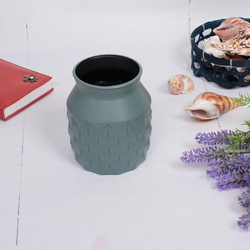 Ваза из пластика Marlen-Элли 12,59,5см цвет морская волна_4