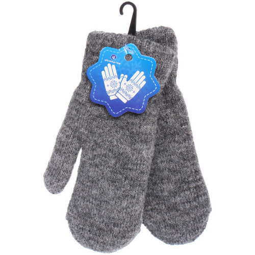 Варежки женские с утеплителем "NEHOLOD", цвет серый агат/розов/беж, (пакет с подвесом)