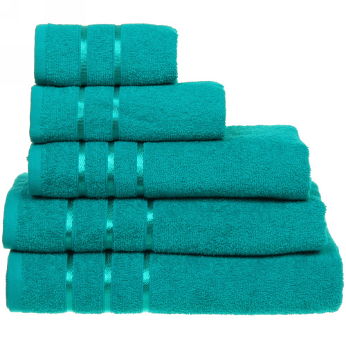 Полотенце махровое 30*30см "LUNA" цвет зеленый 05050 плотность 360гр/м2