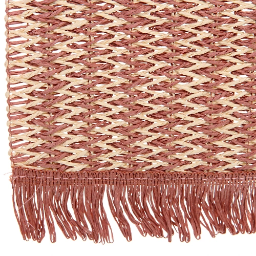 Салфетка на стол 3045см Бохо плетеная, розовая_3