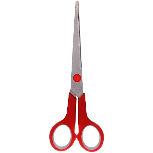 Ножницы универсальные бытовые VOSTOKDOM, цвет микс красныйголубой, 174см (блистер Селфи)_9