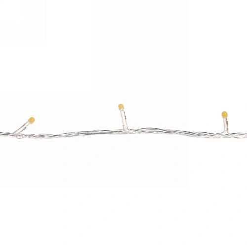 Гирлянда для дома Bright light 9,5м 100 ламп LED прозрачпров,8 реж, IP-20, Теплый белый (возможность соединения)_5