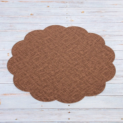 Салфетка плетеная 38см Natural, коричневая_3