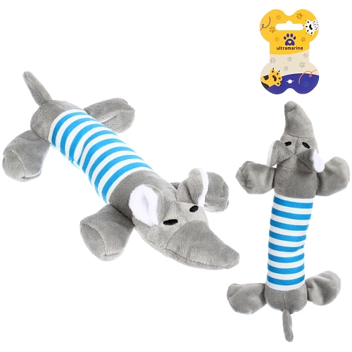 Игрушка для собак малых и средних пород "ЗООГРАД", с пищалкой, 23см (лейбл)✦