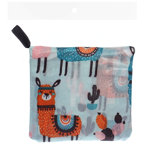 Сумка - шоппер ИДЕЯДОМА, принт альпаки,6546смнагрузка до 10кг (инд пакет истикер)_5