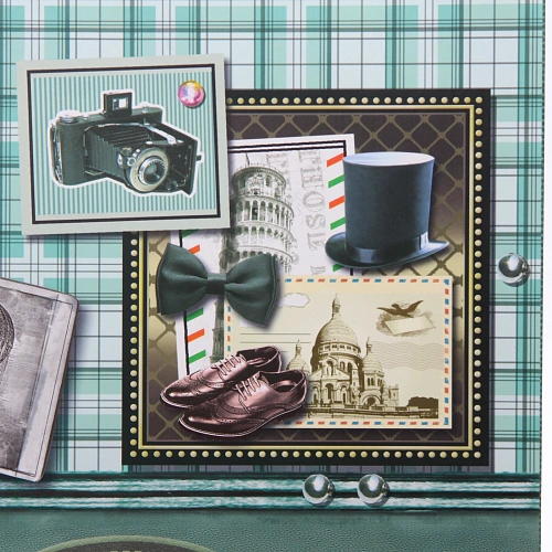 Пакет подарочный Винтаж 314212 см, микс_18