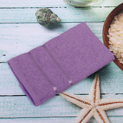 Полотенце махровое 3060см LUNA цвет сиреневый 10250 плотность 360грм2_5