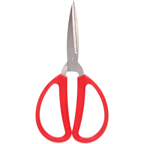 Ножницы универсальные бытовые VOSTOK MARKET, цвет красный, 19см (блистер Селфи)_5