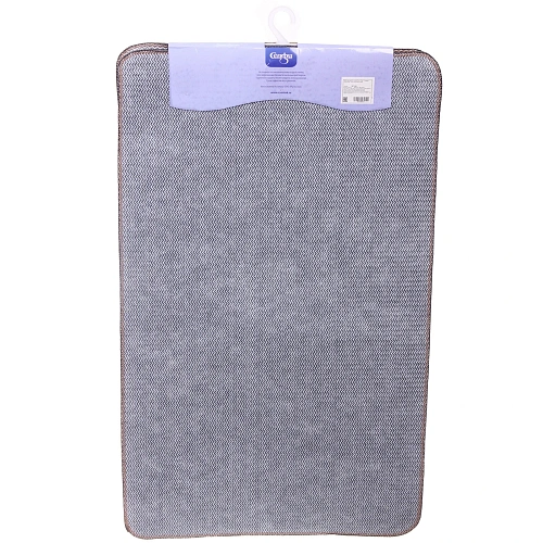 Набор для ванной и туалета 3 пр Лия ( 2 коврика 5080+5040, 1 чехол на крышку) серый_4