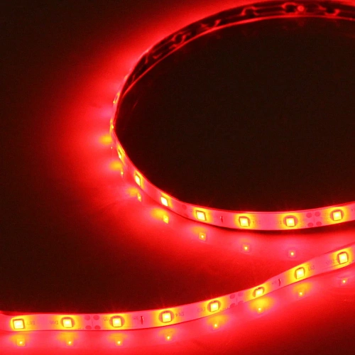 Лента светодиодная самоклейка 5м8мм, 300 ламп LED, 1 реж, бпульта, степень защиты IP64, Красный (арт542-131)_5