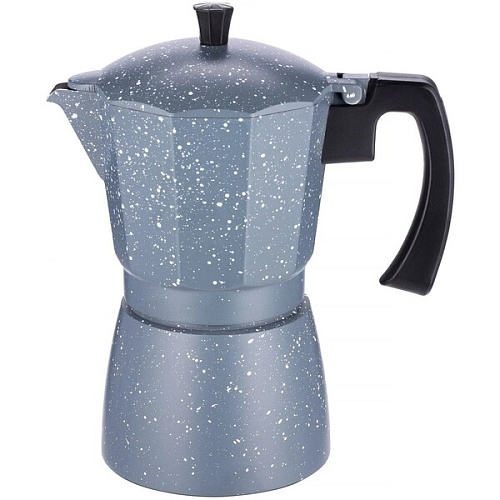 Кофеварка алюминиевая гейзерная 450мл cups мрамор TC-403-9 