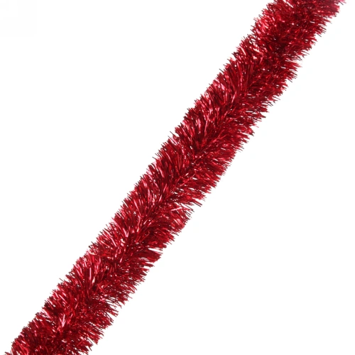 Мишура 2 м 6 см "Изумрудный блеск", Красный