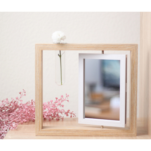 Фоторамка 1015см вращающаяся с колбой, бежевая_3