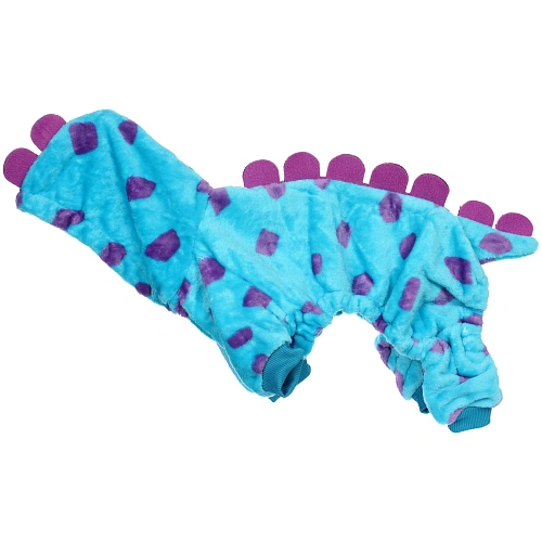 Комбинезон зимний для мелких и средних пород собак DOG DINO, цвет голубой, размер XL_4