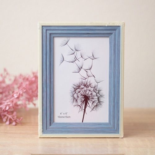 Фоторамка 10*15см "Вена" синий, пластик