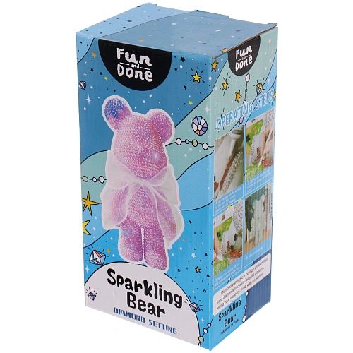 Набор для творчества ЧУДО-МИШКА, цвет ярко-розовый, ушко и носик св голубые, 2210см (коробка)_8