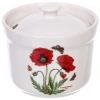 Сахарница керамическая 220мл "Цветочная грация" с ложкой, маки