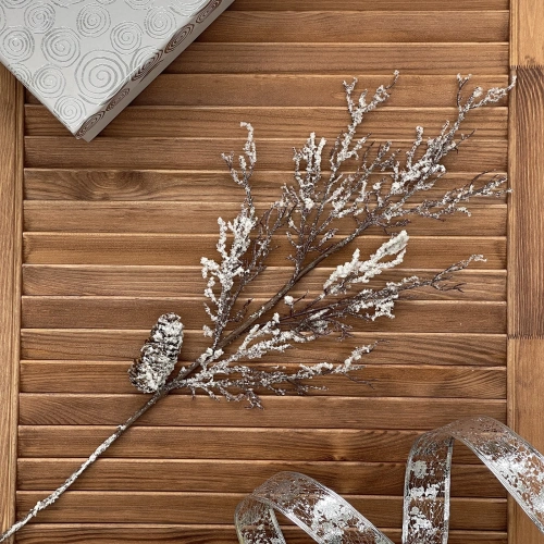 Ветка декоративная "Снежный лес" 75 см