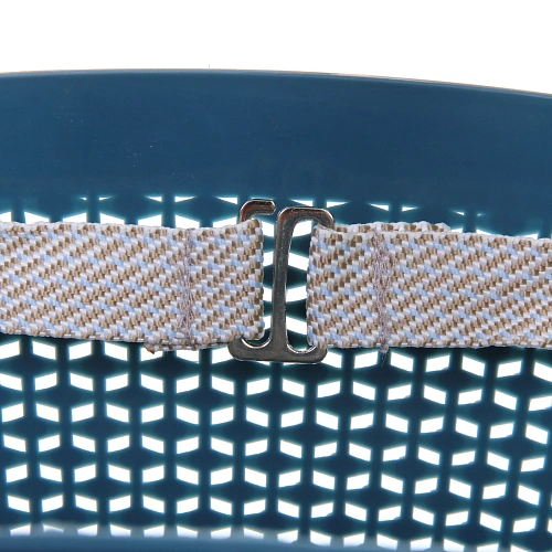 Корзинка для хранения с ручками ЛИБЕРТИ, цвет серо-голубой, 412128,5см (лейбл)_4