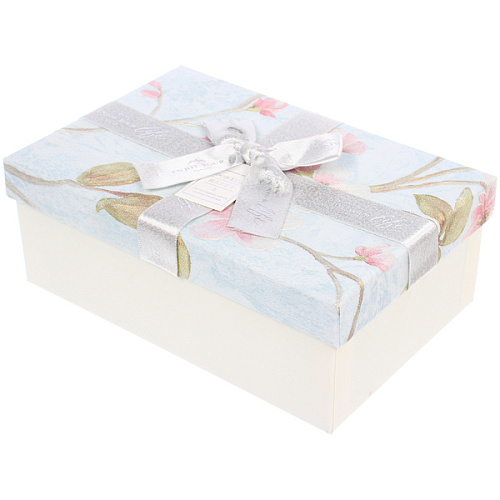 Коробка  подарочная "Грация" 21*14*8 см, Серебро
