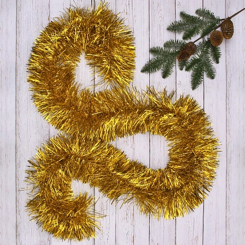 Мишура 2м 17см Классика, Золото_5