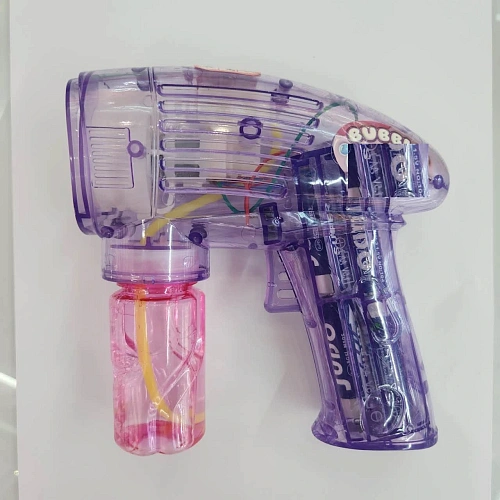 Мыльные пузыри "BubbleGun" 14*13,5*6 см, 50 мл, на батарейках (АА 4 шт, в компл не входят)