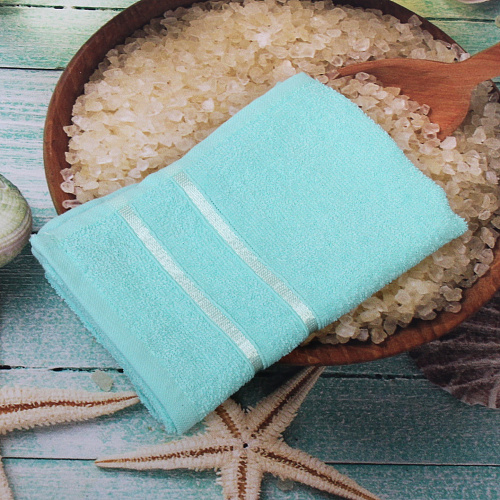 Полотенце махровое 3060см LUNA цвет мятный 05010 плотность 360грм2_8