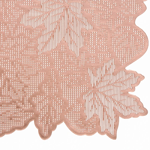 Салфетка на стол 3045см Кленовый лист розовое золото_4