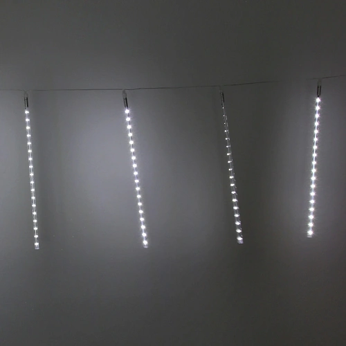 Гирлянда для улицы Тающая сосулька 3,0 м50 см 288 лампы LED, IP-54, Белый (8 трубок)_3