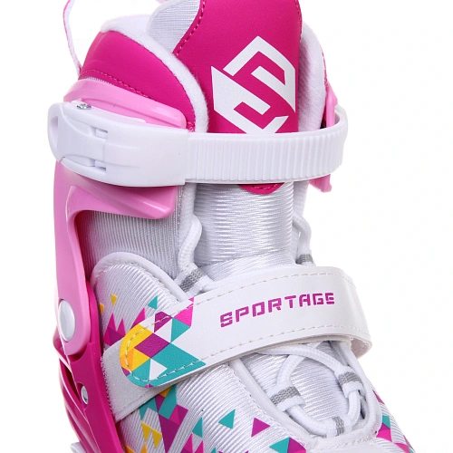 Коньки раздвижные,фигурные, Sportage Mosaic 1 (размер 34-37)_6