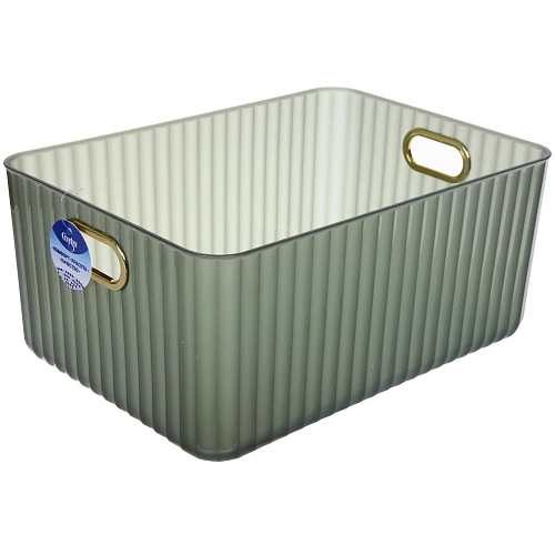 Корзина для хранения с крышкой ЭЛГАТТ, цвет темно-серый, 362616,5см (лейбл Селфи)_5