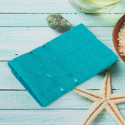 Полотенце махровое 3060см LUNA цвет зеленый 05050 плотность 360грм2_5